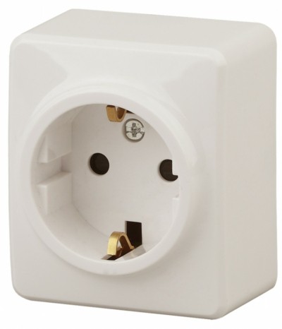 11-2204-02 Розетка 2P+E Schuko со шторками 16A-250В IP20 ОП Эра Эксперт сл.кость