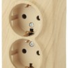 11-2206-11 Розетка 2х2P+E Schuko со шторками 16A-250В IP20 ОП Эра Эксперт сосна