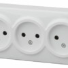 11-2207-01 Розетка 3х2P 16A-250В IP20 ОП Эра Эксперт белый