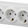 11-2209-01 Розетка 3х2P+E Schuko со шторками 16A-250В IP20 ОП Эра Эксперт белый