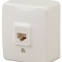 11-3203-02 Розетка информационная RJ45 ОП IP20 Эра Эксперт сл.кость