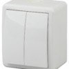 Выключатель 2кл. IP54 10АХ-250В ОП Эксперт Al+Cu белый Эра 11А-1404-01
