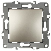 Выключатель 1кл. 10АХ-250В IP20 механизм 12 шампань Эра 12-1001-04