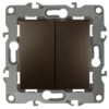 Выключатель 2кл. 10АХ-250В IP20 механизм 12 бронза Эра 12-1004-13