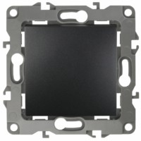 Выключатель 1кл. 10АХ-250В IP20 механизм 12 антрацит Эра 12-1101-05