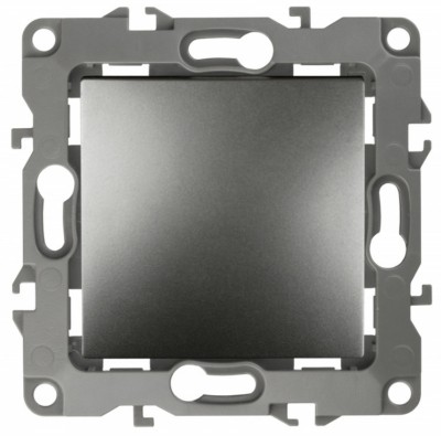 Выключатель 1кл. 10АХ-250В IP20 механизм 12 графит Эра 12-1101-12