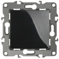 Выключатель 1кл. 10АХ-250В IP20 механизм 12 чёрный Эра 12-1101-06