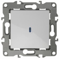 Выключатель 1кл. с инд. 10АХ-250В IP20 механизм 12 белый Эра 12-1102-01