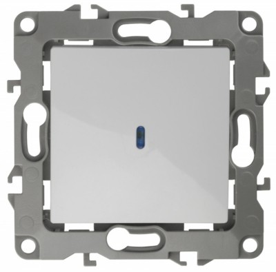 Выключатель 1кл. с инд. 10АХ-250В IP20 механизм 12 белый Эра 12-1102-01