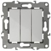Выключатель 3кл. 10АХ-250В IP20 механизм 12 белый Эра 12-1107-01