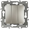 Выключатель 3кл. 10АХ-250В IP20 механизм 12 шампань Эра 12-1107-04