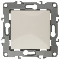 12-1111-02 ЭРА Кнопка, 10АХ-250В, Эра12, слоновая кость