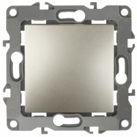 12-1111-04 ЭРА Кнопка, 10АХ-250В, Эра12, шампань