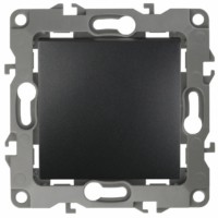 12-1111-05 ЭРА Кнопка, 10АХ-250В, Эра12, антрацит