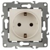 12-2001-02 ЭРА Розетка 2P+E Schuko 16A-250В IP20 12 слоновая кость