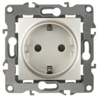 12-2001-15 ЭРА Розетка 2P+E Schuko 16A-250В IP20 12 перламутр