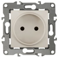 12-2005-02 ЭРА Розетка 2P 16A-250В IP20 12 слоновая кость