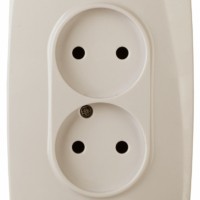 12-2007-02 ЭРА Розетка 2X2P 16А-250В 12 слоновая кость