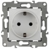 12-2102-01 ЭРА Розетка 2P+E Schuko со шторками 16A-250В IP20 12 белый