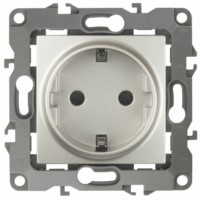 12-2101-15 ЭРА Розетка 2P+E Schuko 16A-250В IP20 12 перламутр