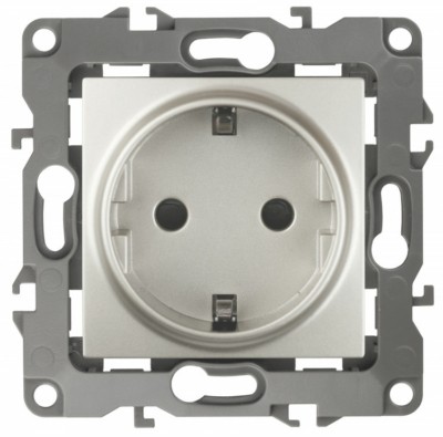 12-2101-15 ЭРА Розетка 2P+E Schuko 16A-250В IP20 12 перламутр