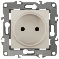 12-2105-02 ЭРА Розетка 2P 16A-250В IP20 12 слоновая кость