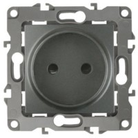 12-2105-12 ЭРА Розетка 2P 16A-250В IP20 12 графит