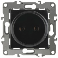 12-2105-06 ЭРА Розетка 2P 16A-250В IP20 12 чёрный