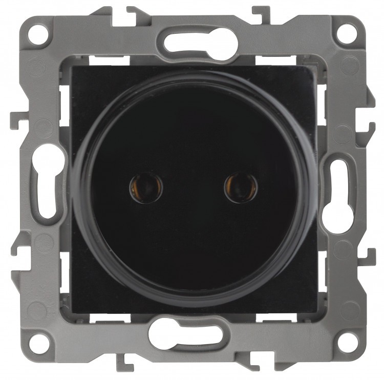 12-2105-06 ЭРА Розетка 2P 16A-250В IP20 12 чёрный