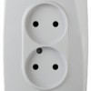 12-2107-01 ЭРА Розетка 2X2P 16A-250В IP20 12 белый