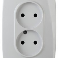 12-2107-01 ЭРА Розетка 2X2P 16A-250В IP20 12 белый