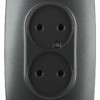 12-2107-05 ЭРА Розетка 2X2P 16A-250В IP20 12 антрацит