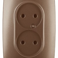 12-2107-14 ЭРА Розетка 2X2P 16A-250В IP20 12 медь