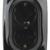 12-2108-06 ЭРА Розетка 2X2P+E Schuko со шторками 16A-250В IP20 12 чёрный