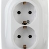 12-2116-01 ЭРА Розетка 2X2P+E Schuko 16A-250В IP20 винт 12 белый
