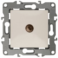 Розетка ТВ одиночная IP20 Эра12 слоновая кость