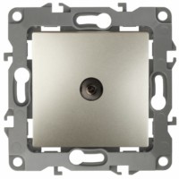 Розетка ТВ одиночная IP20 Эра12 шампань