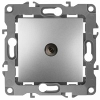 Розетка ТВ одиночная IP20 Эра12 алюминий