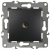 Розетка ТВ проходная IP20 Эра12 антрацит