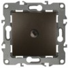 Розетка ТВ проходная IP20 Эра12 бронза