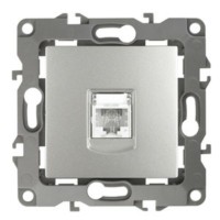 Розетка ТФ RJ11 IP20 12 алюминий