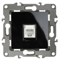 Розетка ТФ RJ11 IP20 12 чёрный