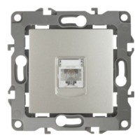 Розетка ТФ RJ11 IP20 12 перламутр