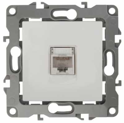12-3107-01 ЭРА Розетка информационная RJ45 IP20 12 белый