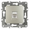 12-3107-04 ЭРА Розетка информационная RJ45 IP20 12 шампань