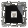 12-3107-06 ЭРА Розетка информационная RJ45 IP20 12 чёрный