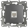 12-3107-12 ЭРА Розетка информационная RJ45 IP20 12 графит