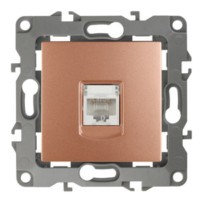 12-3107-14 ЭРА Розетка информационная RJ45 IP20 12 медь