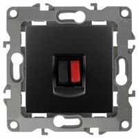 12-3111-05 ЭРА Розетка аудио IP20 12 антрацит