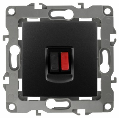 12-3111-05 ЭРА Розетка аудио IP20 12 антрацит